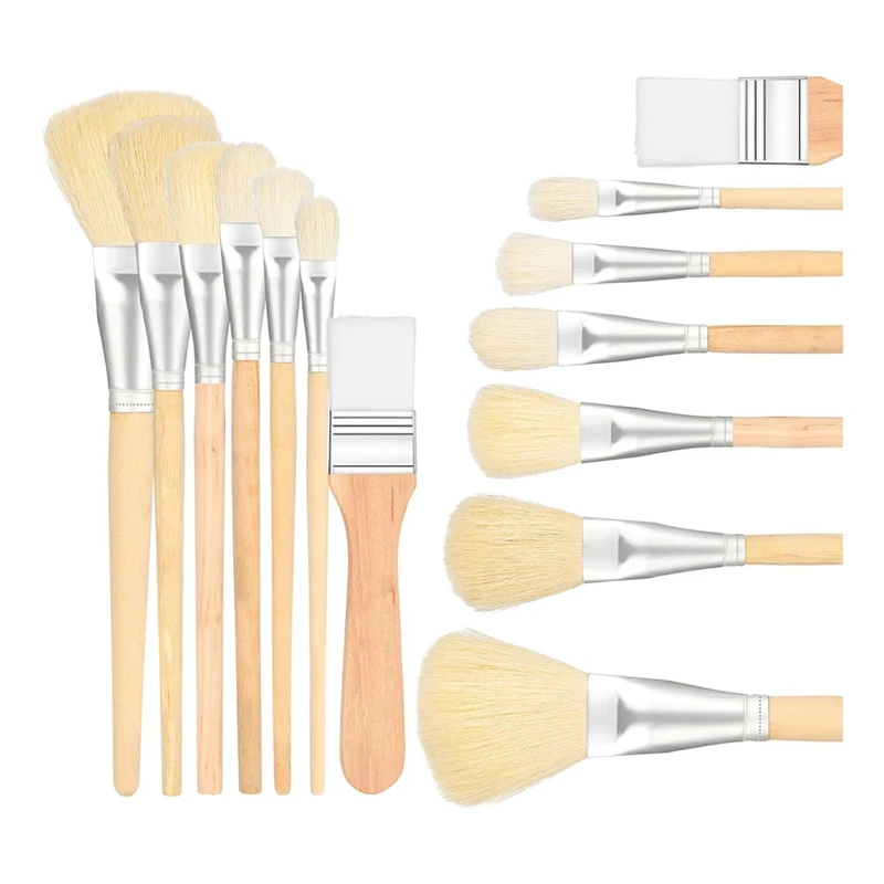Mop Brush For Acrylic Painting, Versatile Blending Brush Paint Brushes For Acrylic Painting Goat Hair Paint Brush Set Durable
Mop Brush For Acrylic Painting, Versatile Blending Brush Paint Brushes For Acrylic Painting Goat Hair Paint Brush Set Durable