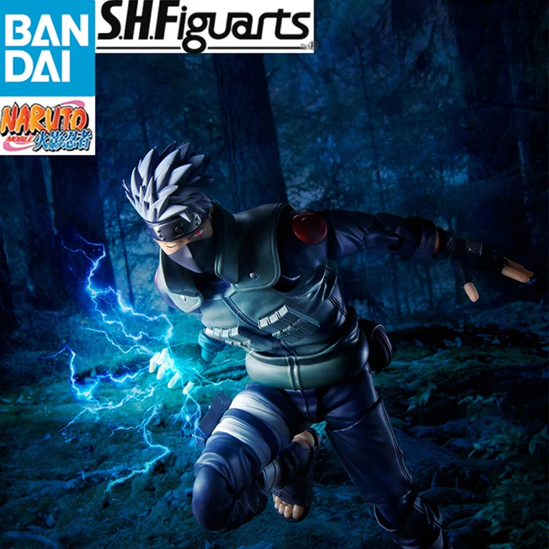 

BANDAI S.H.Figuarts Anime Figure Naruto Shippuden Hatake Kakashi 2.0 SHF 16CM PVC Action Figures Model Collection Toy