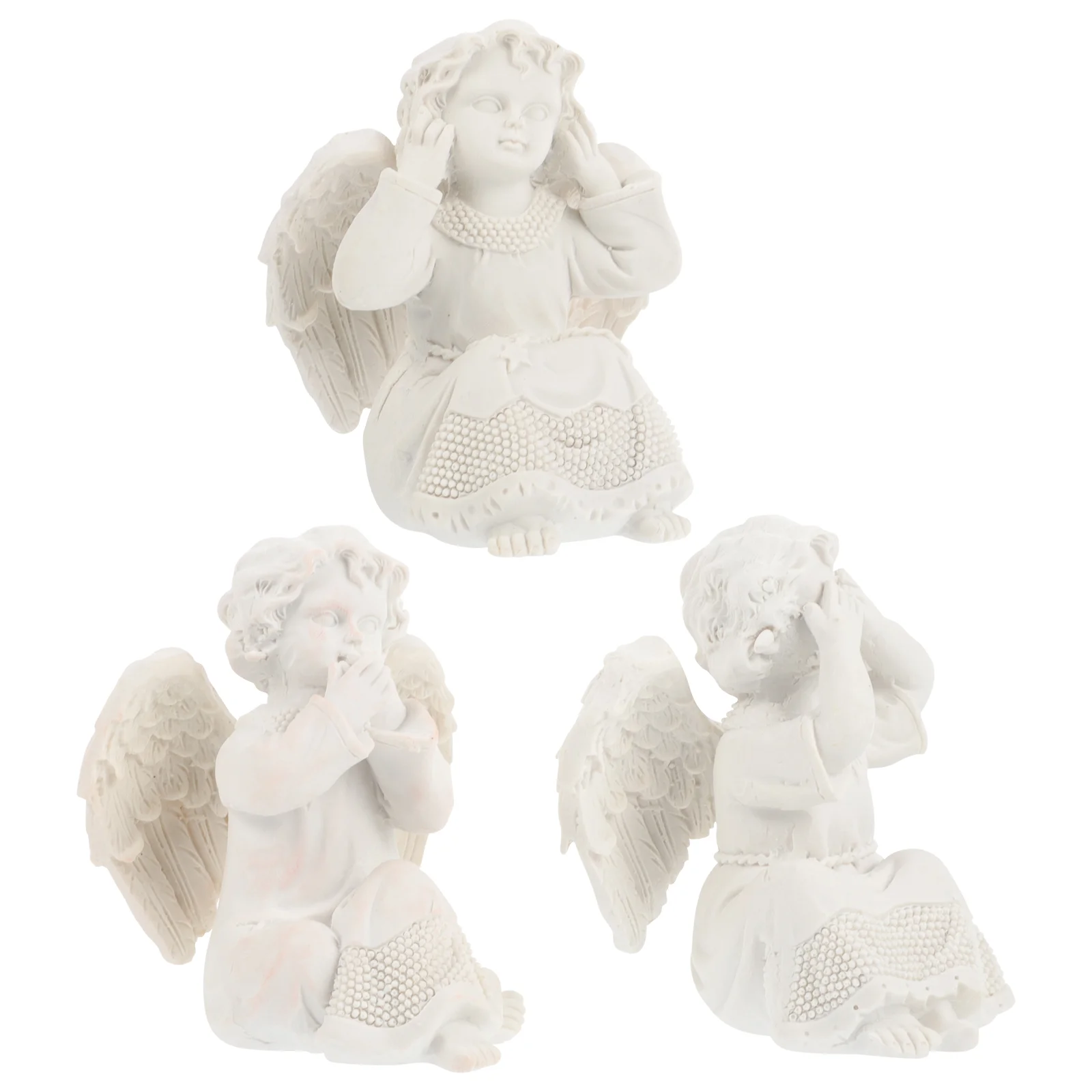 3 Pcs Resin Angel Ornament Vintage Home Decor Figurine Artwork Angell Shape Decoration Father Accessory Desktop
3 Pcs Resin Angel Ornament Vintage Home Decor Figurine Artwork Angell Shape Decoration Father Accessory Desktop