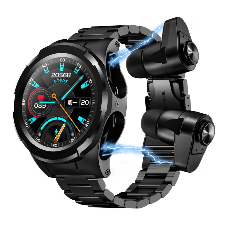 Smart true round screen watch + TWS headset 2-in-1, TWS gaming headset sound quality, customized 180-degree turntable rotation
Smart true round screen watch + TWS headset 2-in-1, TWS gaming headset sound quality, customized 180-degree turntable rotation
