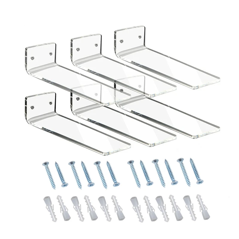 Floating Shoe Display Shelves Set of 6 Clear Acrylic Floating Shelves for Showcase Sneaker Collection or Shoes Box
Floating Shoe Display Shelves Set of 6 Clear Acrylic Floating Shelves for Showcase Sneaker Collection or Shoes Box