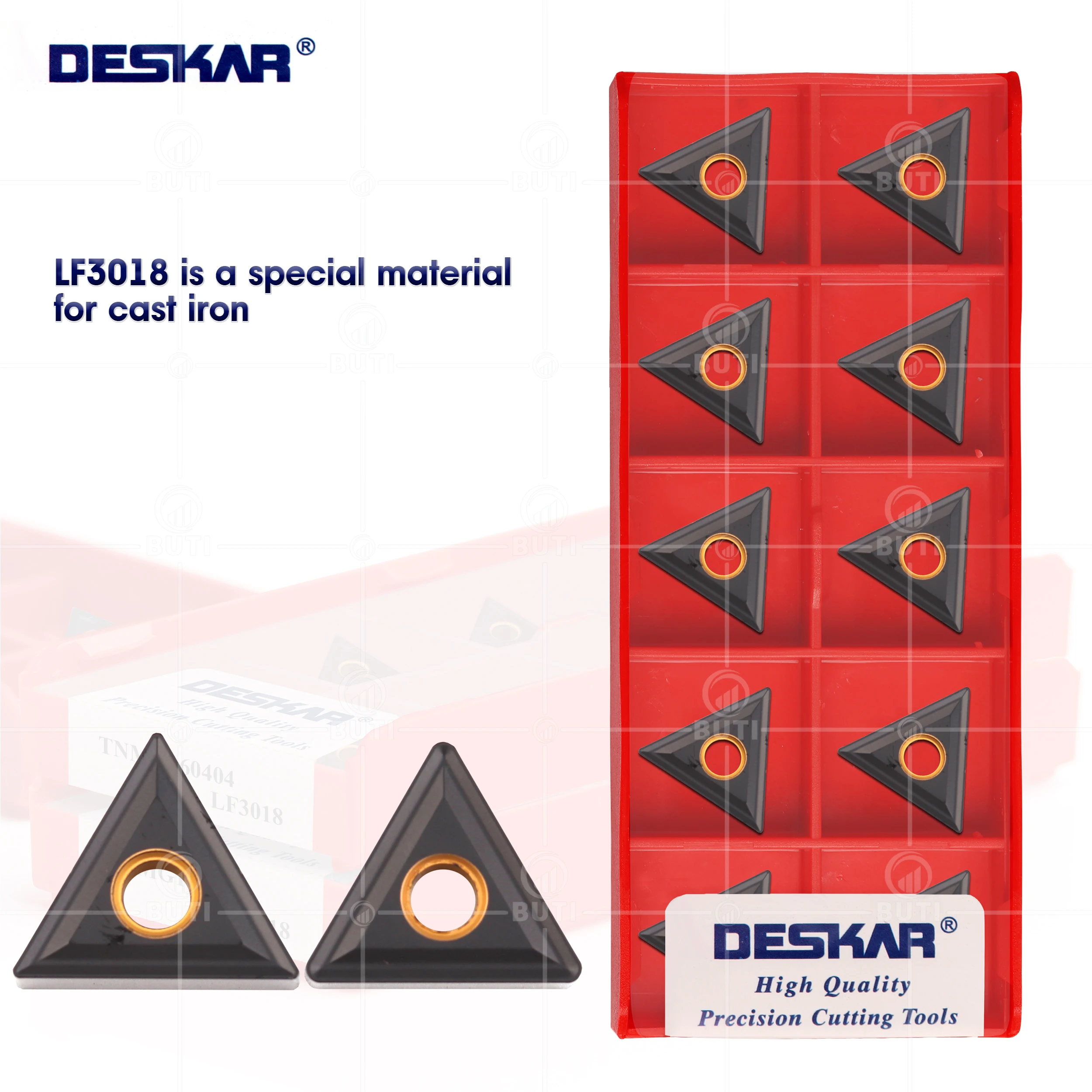 DESKAR 100% Original TNMG160404 TNMG160408 TNMG160412 LF3018 CNC Lathe Turning Tools Carbide Inserts Cutting Blade For Cast Iron
DESKAR 100% Original TNMG160404 TNMG160408 TNMG160412 LF3018 CNC Lathe Turning Tools Carbide Inserts Cutting Blade For Cast Iron