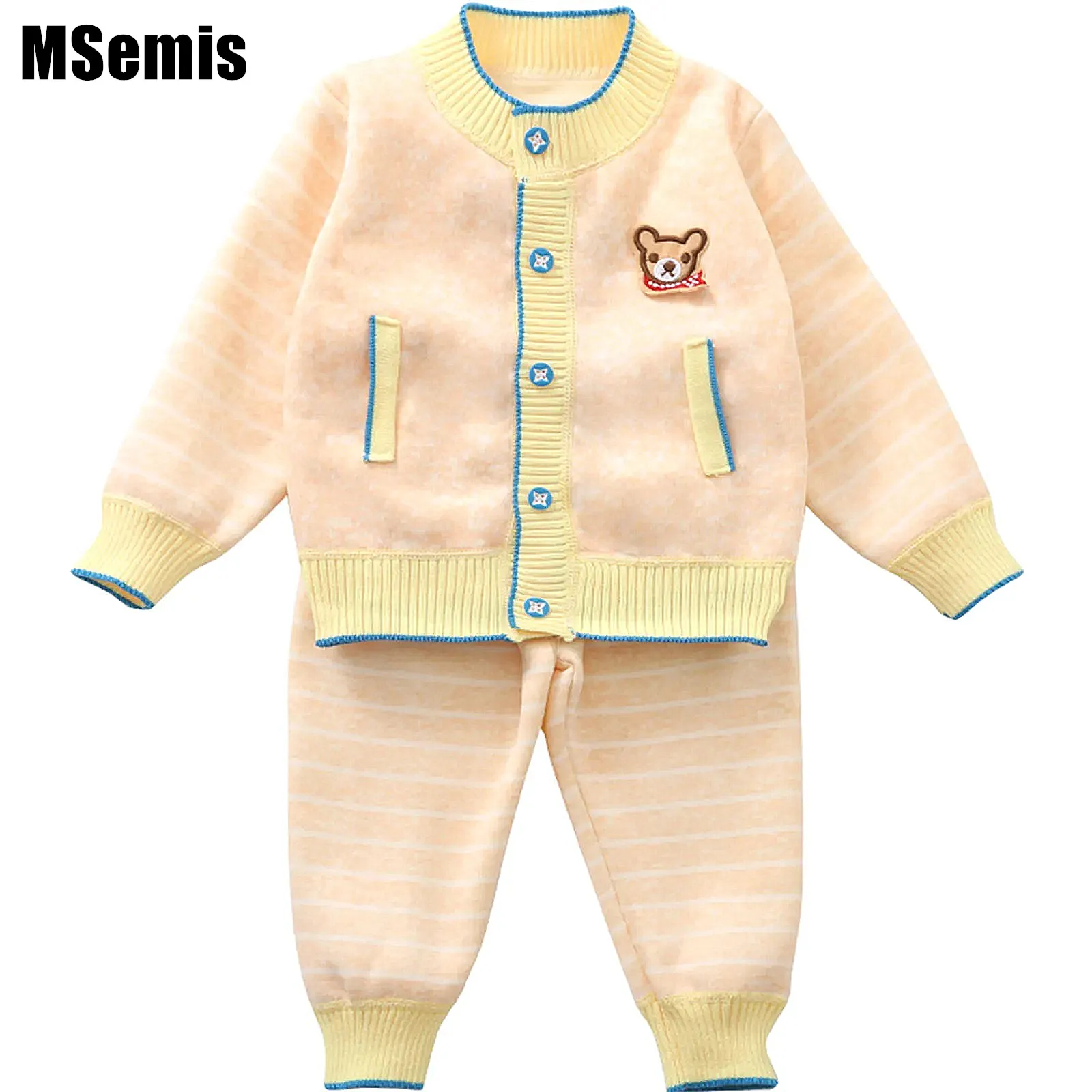 Kids Unisex Fleece Lining Sweater Outfit Cardigan Coat And Pants Set Cute Cartoon Print Knit Thermal Outerwear for Fall Winter
Kids Unisex Fleece Lining Sweater Outfit Cardigan Coat And Pants Set Cute Cartoon Print Knit Thermal Outerwear for Fall Winter