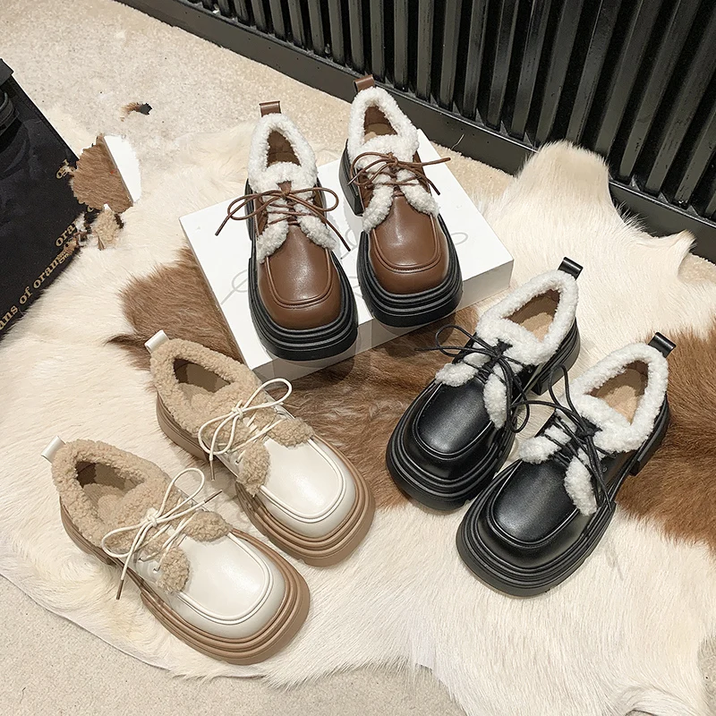 Женская обувь на платформе, женская обувь, подходящая ко всему модель, Осенние оксфорды, сабо, платье в стиле ретро, зимняя обувь с перекрестными углами, новинка 2023, осенняя кожаная обувь Мэри 
Женская обувь на платформе, женская обувь, подходящая ко всему модель, Осенние оксфорды, сабо, платье в стиле ретро, зимняя обувь с перекрестными углами, новинка 2023, осенняя кожаная обувь Мэри