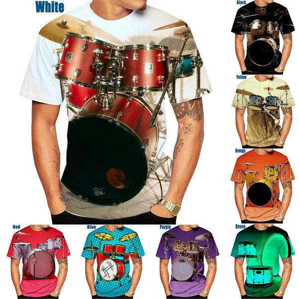 2024 New Summer Funny Jazz Drum 3D Print T-shirt Men Women Short Sleeves Skull Hip Hop Music Top
2024 New Summer Funny Jazz Drum 3D Print T-shirt Men Women Short Sleeves Skull Hip Hop Music Top