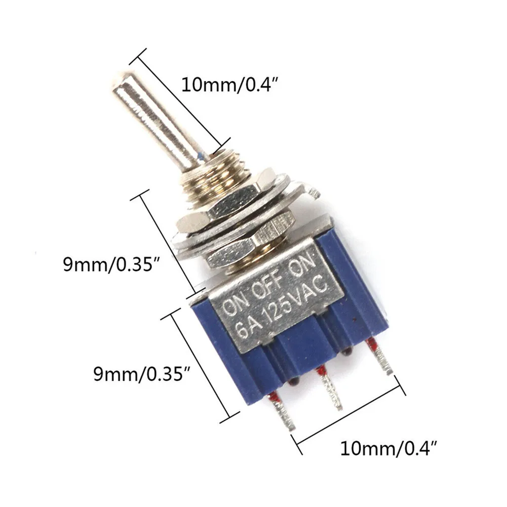 100% Brand New Toggle Switch 10PCS 12V/ 110V/ 220V 3-Position 6mm Durable High Quality MTS-103 Parts Replacement
100% Brand New Toggle Switch 10PCS 12V/ 110V/ 220V 3-Position 6mm Durable High Quality MTS-103 Parts Replacement