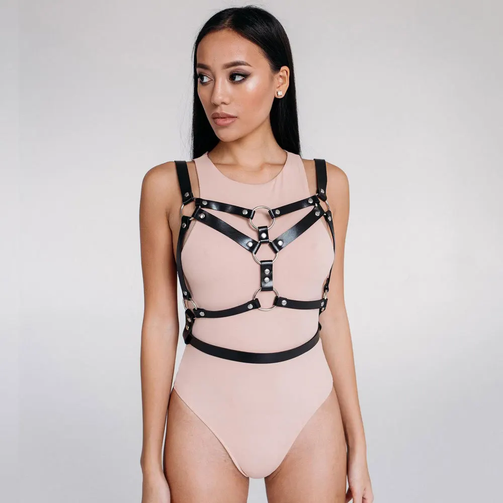 Sexy Women Harness Sexy Harness Garter Pu Leather Studded Decor Fetish Lingerie Fetish Clothing Chest Harness
Sexy Women Harness Sexy Harness Garter Pu Leather Studded Decor Fetish Lingerie Fetish Clothing Chest Harness