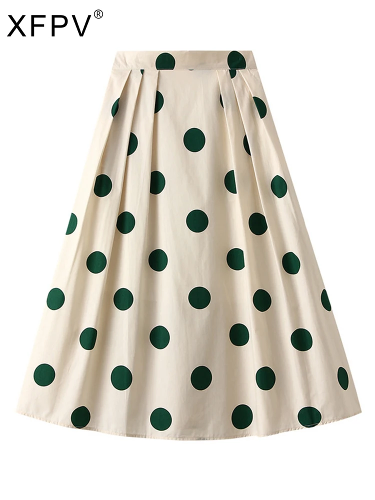 BabYoung Women High Waist Slim Mid Length Polka Dot Contrast Pleated Skirts Female 2023 Korean Summer New Tide
BabYoung Women High Waist Slim Mid Length Polka Dot Contrast Pleated Skirts Female 2023 Korean Summer New Tide