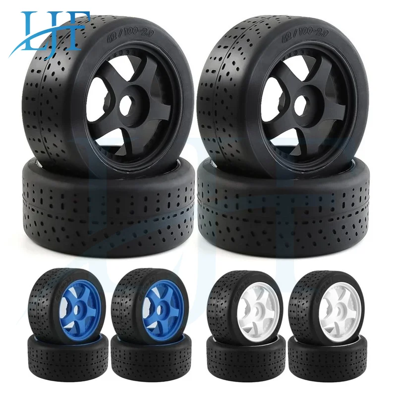 

4pcs 5-Spoke 100x42mm 42/100 Tire Tyre 17mm Wheel Hex for Arrma 1/7 Infraction Felony Limitless RC Car Upgrade Parts