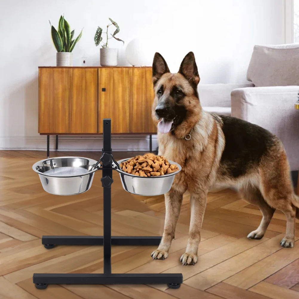 Voltsify Adjustable Height Double-Bowl Pet Feeder with Stainless Steel Bowls & Secure Locking Clip: 3 - 5 Days Free Delivery Only UK Voltsify Adjustable Height Double-Bowl Pet Feeder with Stainless Steel Bowls & Secure Locking Clip: 3 - 5 Days Free Delivery Only UK