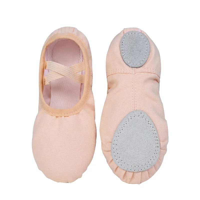 

Ballets for Girls Canvas Flat Dance Ballet Flip Flops Ballerina Exercise Shoes for Women Children Soft Soles Dancing Shoes