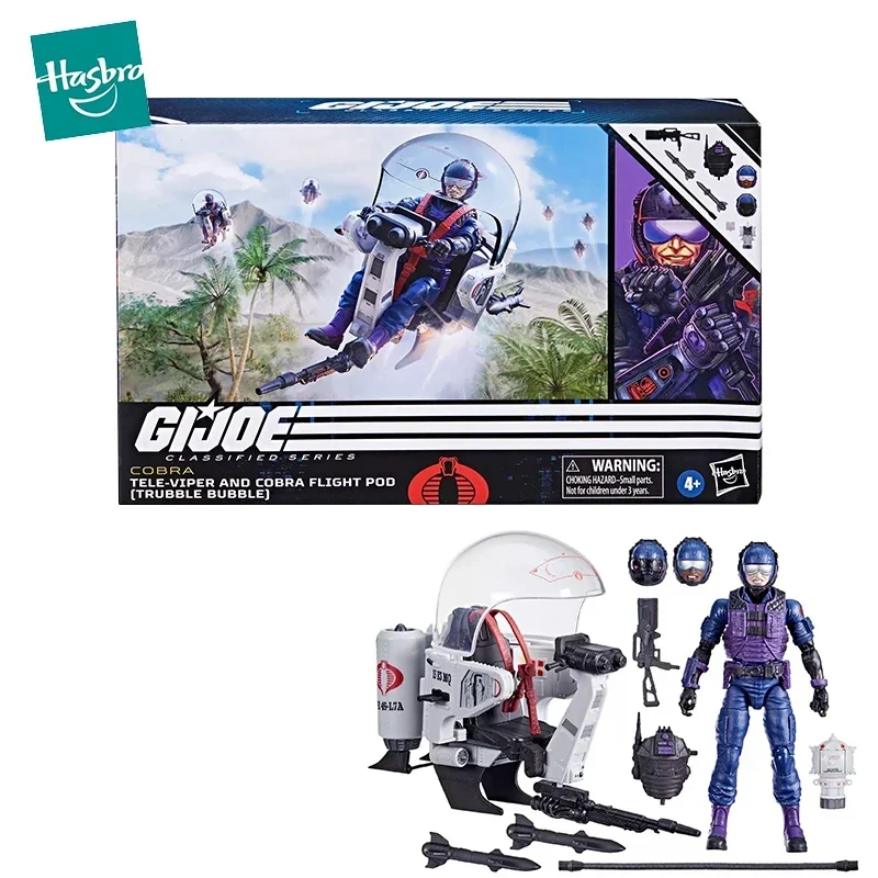 

Hasbro G.I. JOE Classified Series Action Figure Tele-Viper and Cobra Flight Pod Anime Model Toys for Boys Collection Kids Gift