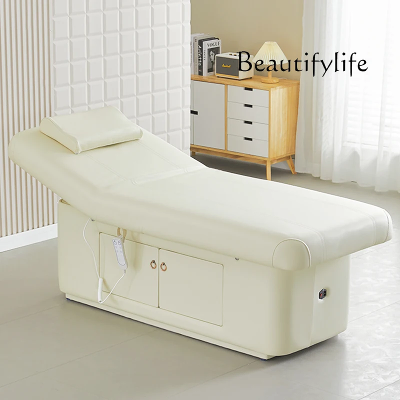 

High-Grade Latex Electric Beauty Bed Lifting Multifunctional Heating Massage Therapy Spa Massage Couch