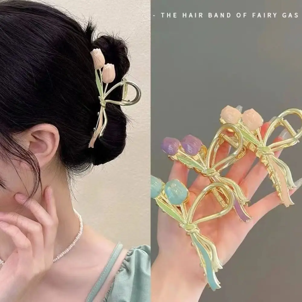 Vintage Tulip Hair Claw Clips Tulip Flower Shaped Styling Clamp Flower Claw Clips Makeup Hair Alloy Shark Hair Claw Women
Vintage Tulip Hair Claw Clips Tulip Flower Shaped Styling Clamp Flower Claw Clips Makeup Hair Alloy Shark Hair Claw Women