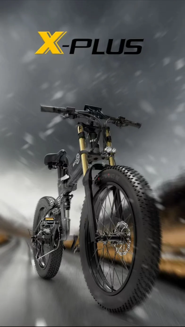 X-PLUS Electric Bicycle1500W Powerful Motor 48V17.5AH Folding Electric bicycle 26-inch Fat tire Hydraulic Brake Powerful Bicycle
X-PLUS Electric Bicycle1500W Powerful Motor 48V17.5AH Folding Electric bicycle 26-inch Fat tire Hydraulic Brake Powerful Bicycle
