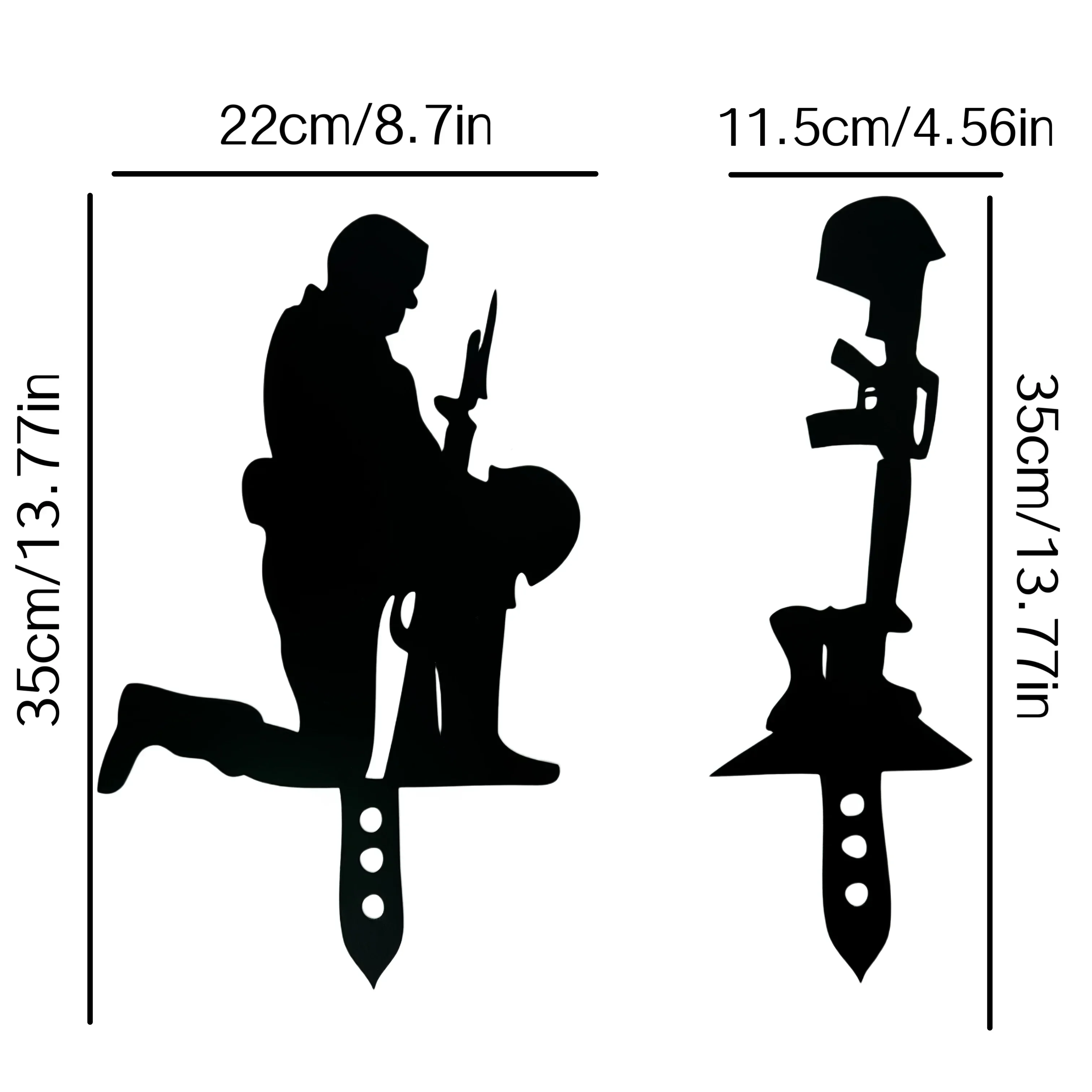 HELLOYOUNG 2pcs Metal Wrought Iron Garden Stake Land Defense Army Outdoor Decoration Plug-in Outdoor Garden Sign Commemorative D
HELLOYOUNG 2pcs Metal Wrought Iron Garden Stake Land Defense Army Outdoor Decoration Plug-in Outdoor Garden Sign Commemorative D