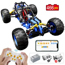 Electric Building Blocks Car App Programming Remote Control Vehicle Technical RC Off-Road Racing Truck Bricks 466 Pcs Kids Toys
Electric Building Blocks Car App Programming Remote Control Vehicle Technical RC Off-Road Racing Truck Bricks 466 Pcs Kids Toys