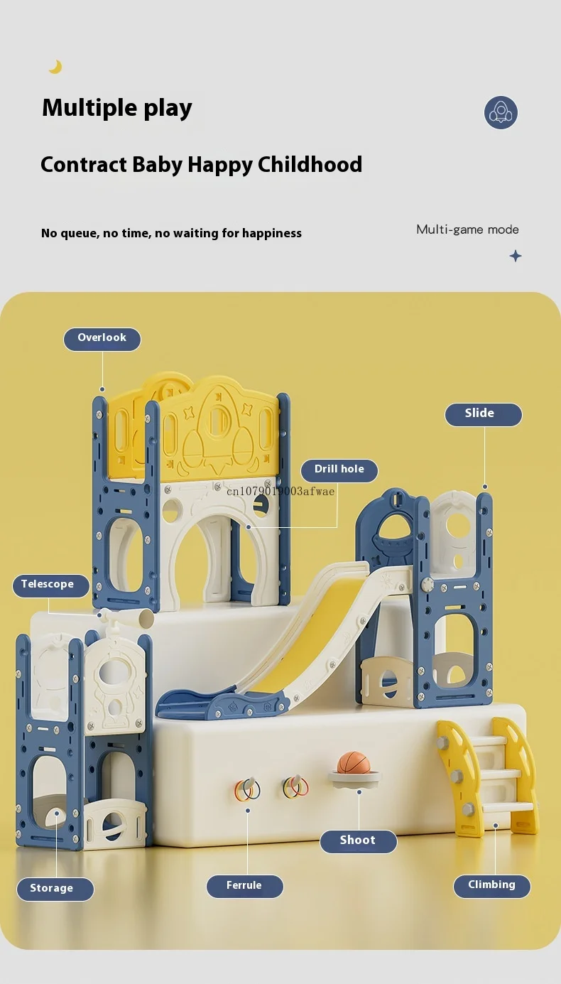 Children's Slide Outdoor Indoor Domestic Baby Sports Three-in-one Slide Swing Family Multifunction Amusement Park Toys Slide Children's Slide Outdoor Indoor Domestic Baby Sports Three-in-one Slide Swing Family Multifunction Amusement Park Toys Slide
