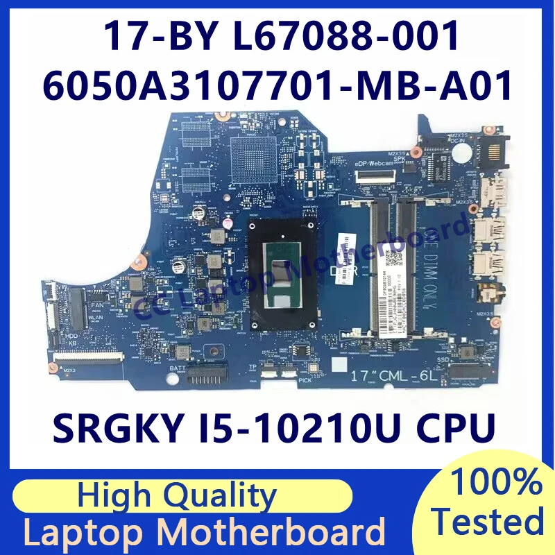 L67088-001 L67088-501 для HP 17-BY материнская плата для ноутбука с SRGKY I5-10210U CPU 6050A3107701-MB-A01(A1) 100% протестирован
L67088-001 L67088-501 для HP 17-BY материнская плата для ноутбука с SRGKY I5-10210U CPU 6050A3107701-MB-A01(A1) 100% протестирован