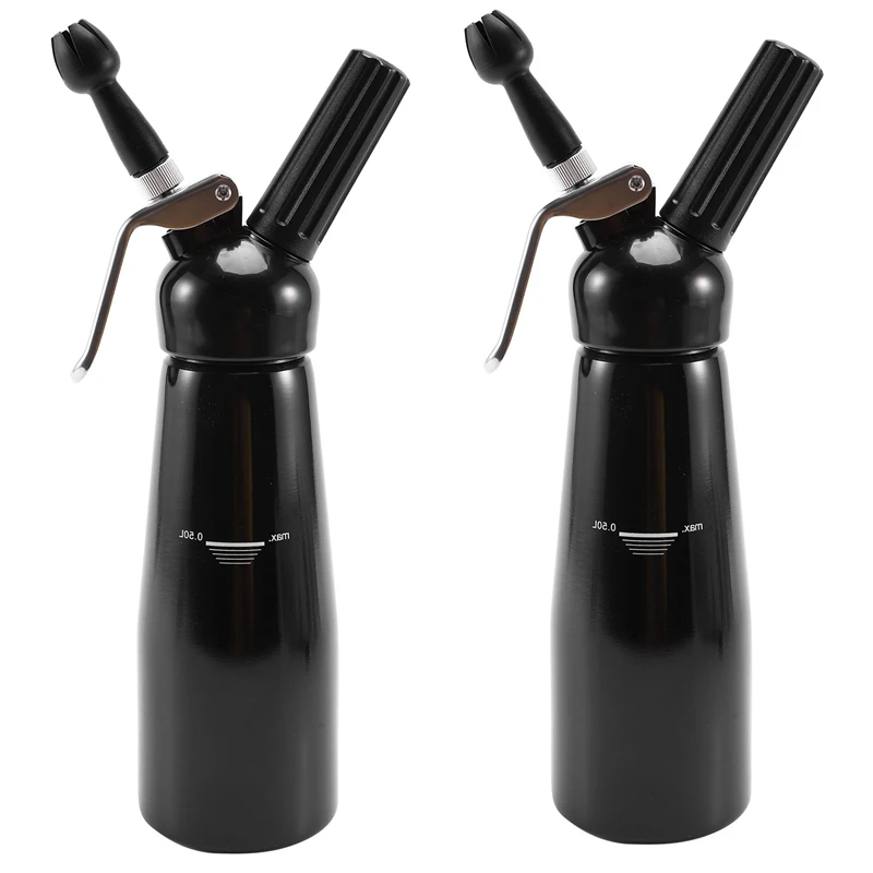 2X Cream Dispenser Stainless Steel - Professional Whipped Cream Maker - Gourmet Cream Whipper - Large 500Ml
2X Cream Dispenser Stainless Steel - Professional Whipped Cream Maker - Gourmet Cream Whipper - Large 500Ml