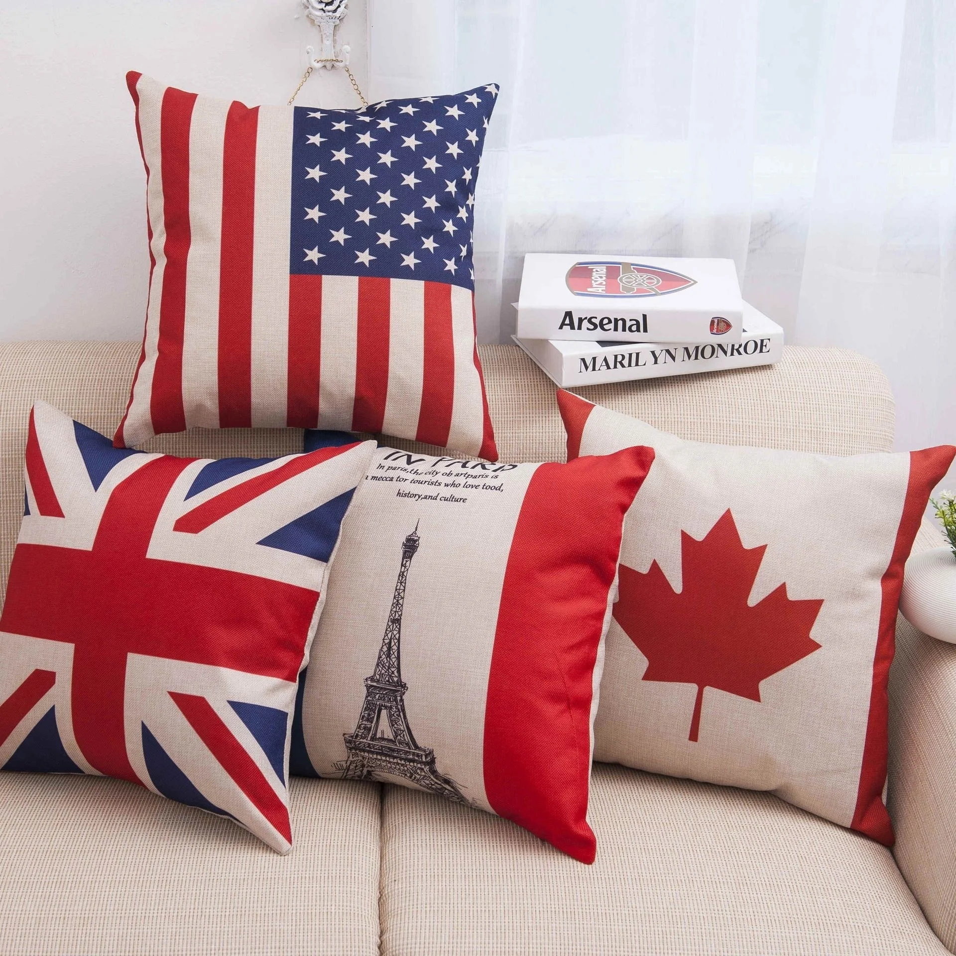 Декоративная подушка в виде флага футбольного матча, наволочка в национальном стиле, 45x45 см, льняная хлопковая Подушка с принтом, детская подушка, диван для детской комнаты
Декоративная подушка в виде флага футбольного матча, наволочка в национальном стиле, 45x45 см, льняная хлопковая Подушка с принтом, детская подушка, диван для детской комнаты