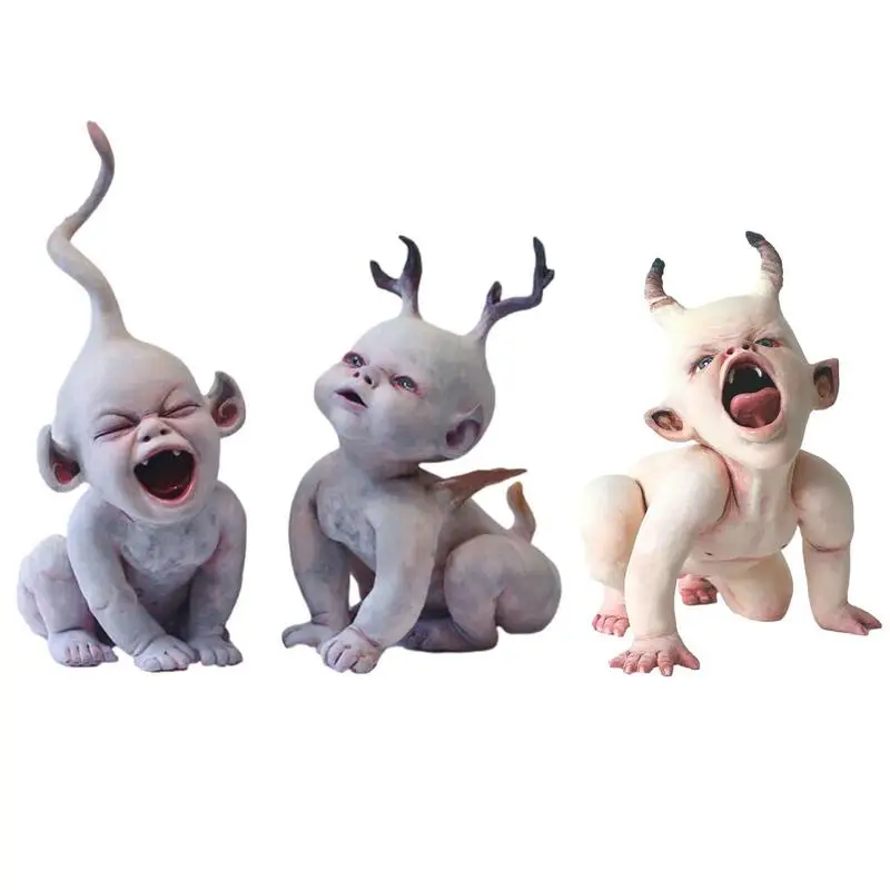 Кукла с привидениями на Хэллоуин, смола, украшение для детского Хэллоуина с зомби, Коллекционная модель, настольное украшение, украшения из смолы
Кукла с привидениями на Хэллоуин, смола, украшение для детского Хэллоуина с зомби, Коллекционная модель, настольное украшение, украшения из смолы