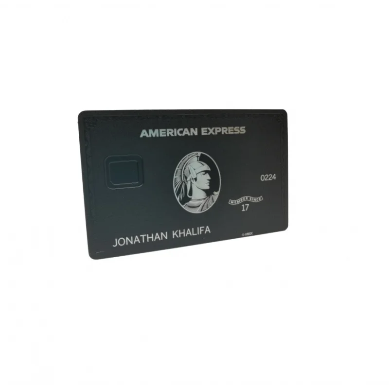 Laser Cut Premium Custom Magnetic Stripe Membership Amex Bla Metal Credit Card Support printing personal name
Laser Cut Premium Custom Magnetic Stripe Membership Amex Bla Metal Credit Card Support printing personal name