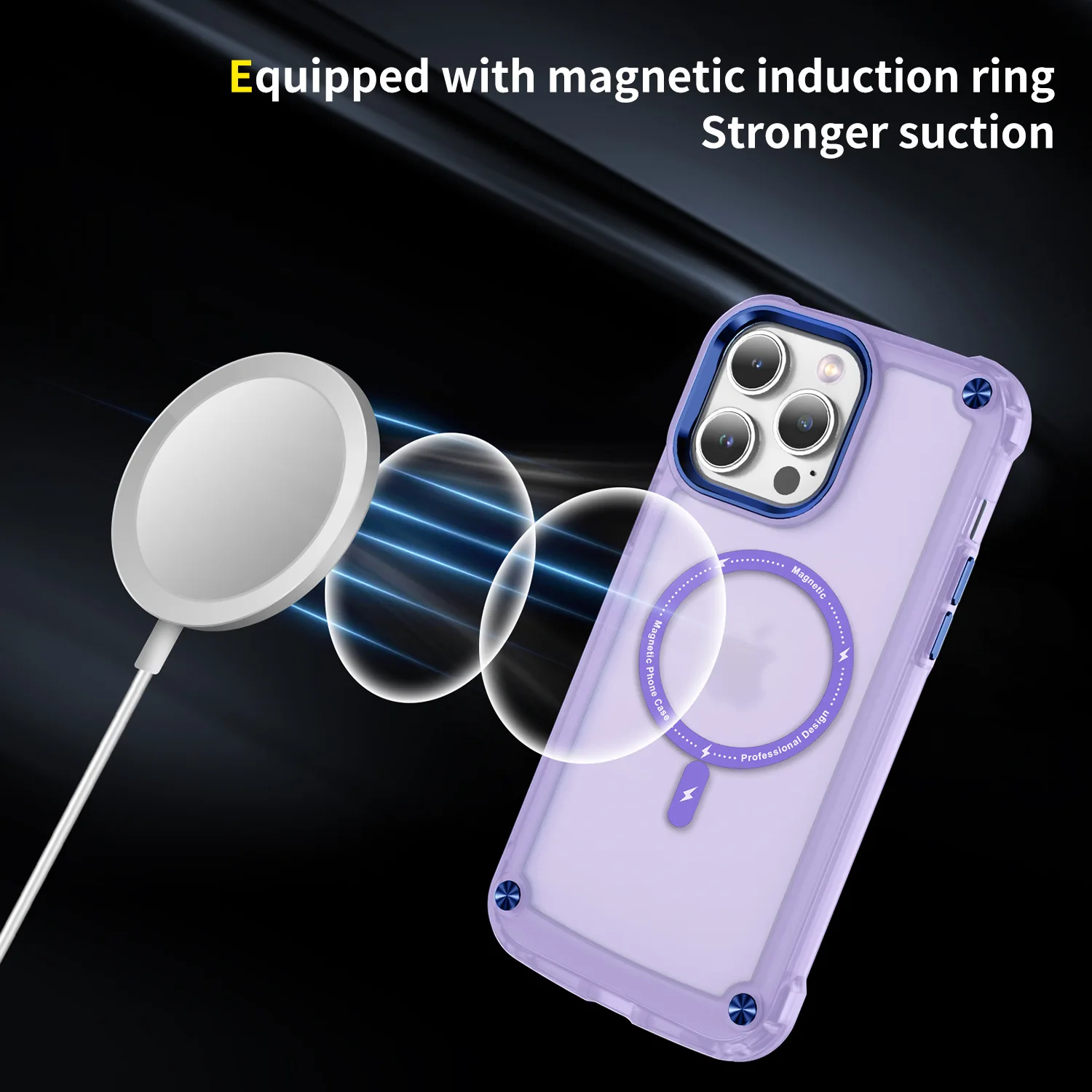 Magnetic Wireless Charging Phone Case For iPhone 15 14 13 12 11 Pro Max 14 15 Plus Solid Color Corner Thickened Protection Cover
Magnetic Wireless Charging Phone Case For iPhone 15 14 13 12 11 Pro Max 14 15 Plus Solid Color Corner Thickened Protection Cover