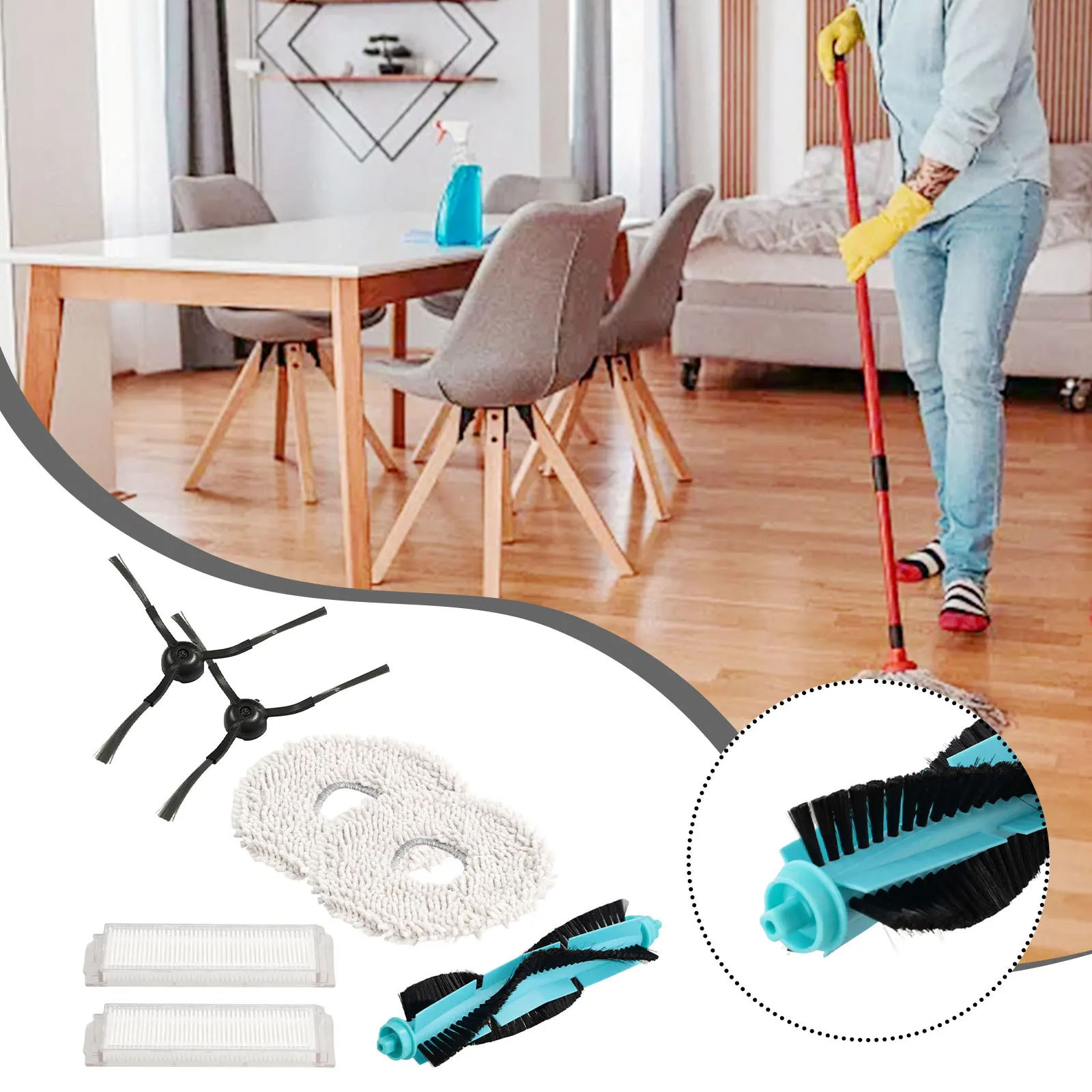 Roller/Side Brushes Filter Mop Cloth Kit For Cecotec For Conga 11090 Spin Vacuum Cleaner Spare Parts Replacement Accessories
Roller/Side Brushes Filter Mop Cloth Kit For Cecotec For Conga 11090 Spin Vacuum Cleaner Spare Parts Replacement Accessories