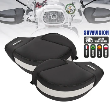 두꺼운 오토바이 핸들 바 머프, 보호 오토바이 스쿠터, ATV UTV 겨울 워머 장갑, 그립 핸들 바 머프, 방수, 따뜻한 상품 이미지