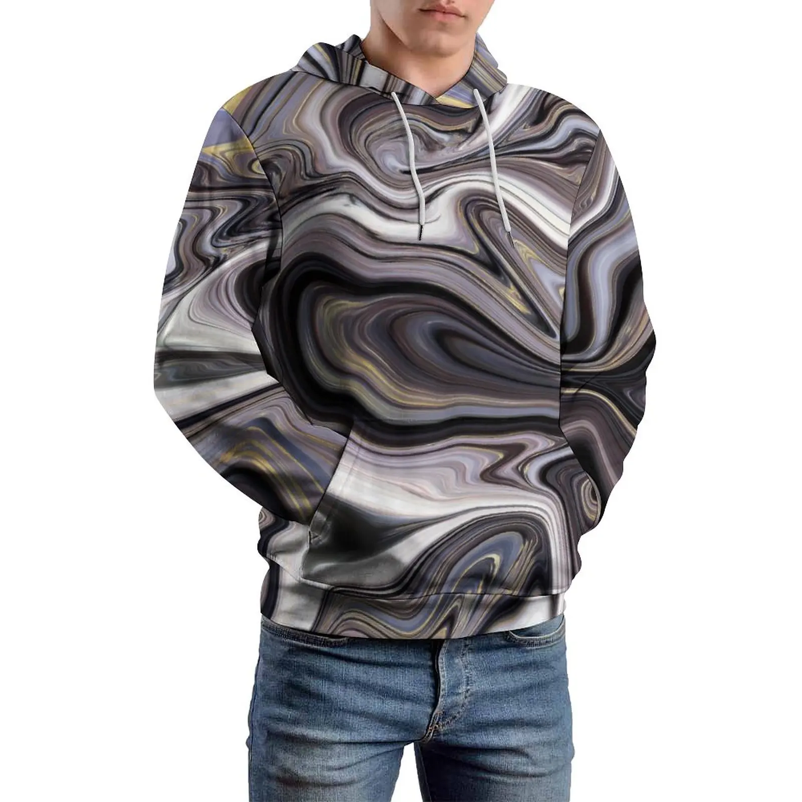 Marble Liquid Loose Hoodies Grey And White Elegant Pullover Hoodie Men Long Sleeve Oversized Casual Printed Hooded Sweatshirts
Marble Liquid Loose Hoodies Grey And White Elegant Pullover Hoodie Men Long Sleeve Oversized Casual Printed Hooded Sweatshirts