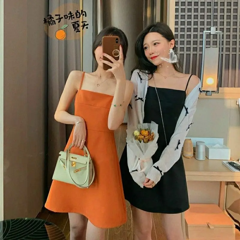 Summer Korean Style New Black Dress Women's Black Dress Dungaree Dress Women's Woman Dress Vestido De Mujer Femme Robe
Summer Korean Style New Black Dress Women's Black Dress Dungaree Dress Women's Woman Dress Vestido De Mujer Femme Robe