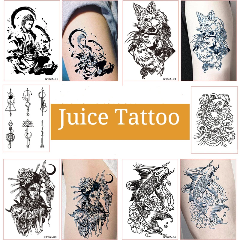 Juice Tattoo Stickers Personality Character Avatar Animal Avatar Semi-permanent Men's Women's Waterproof Long-lasting Tattoos
Juice Tattoo Stickers Personality Character Avatar Animal Avatar Semi-permanent Men's Women's Waterproof Long-lasting Tattoos