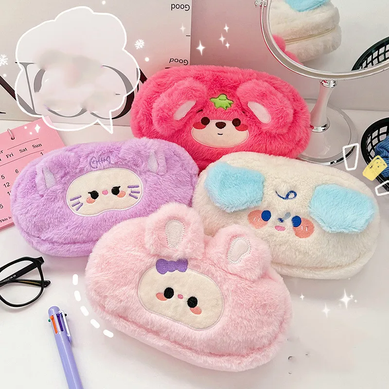 8 pcs/lot Kawaii Cat Rabbit Dog Plush Pencil Case Cute Bear Pencil bag box Stationery Pen Pouch Office School Supplies
8 pcs/lot Kawaii Cat Rabbit Dog Plush Pencil Case Cute Bear Pencil bag box Stationery Pen Pouch Office School Supplies