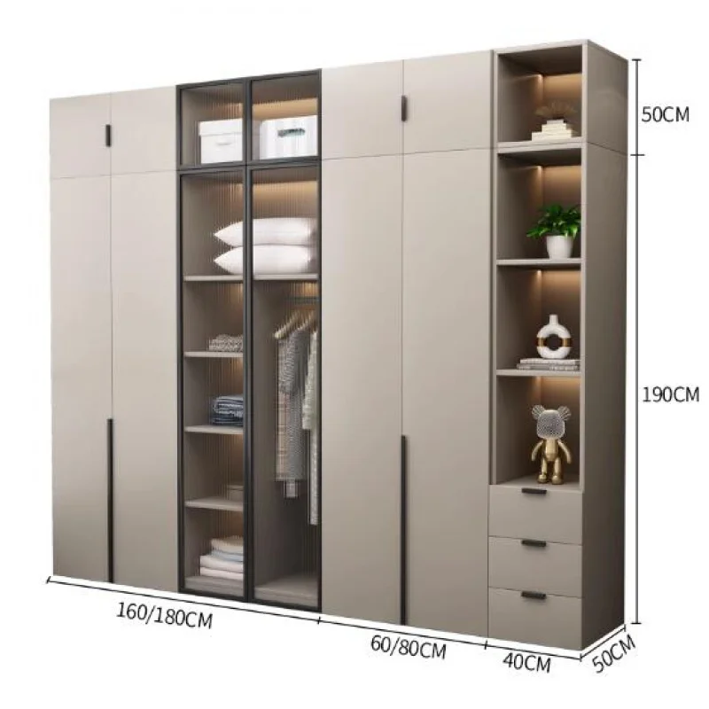 Wardrobe customization.windbreaker home bedroom four or six door glass door combination overall minimalist cabinet simple
Wardrobe customization.windbreaker home bedroom four or six door glass door combination overall minimalist cabinet simple