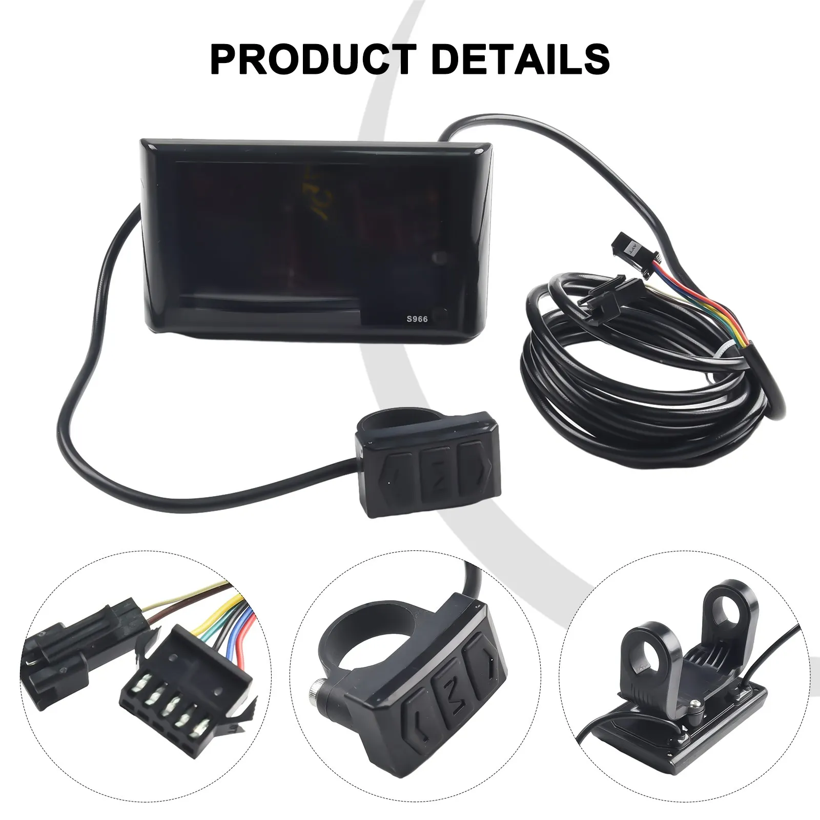 Electric Bike Display Control No.2 Protocol Panel 24-72V 5pin Agreement Black Colorful Control Display E-bicycle Practical
Electric Bike Display Control No.2 Protocol Panel 24-72V 5pin Agreement Black Colorful Control Display E-bicycle Practical