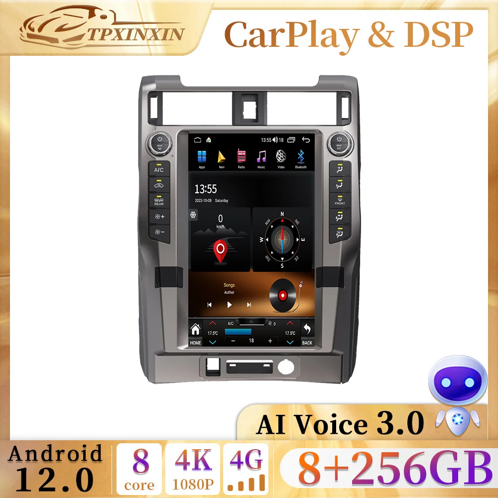 8+128GB 15.6 Inch Tesla Screen CarPlay Android 12.0 Car Radio For Toyota 4Runner 2010-2022 Stereo Multimedia Player GPS HeadUnit
8+128GB 15.6 Inch Tesla Screen CarPlay Android 12.0 Car Radio For Toyota 4Runner 2010-2022 Stereo Multimedia Player GPS HeadUnit