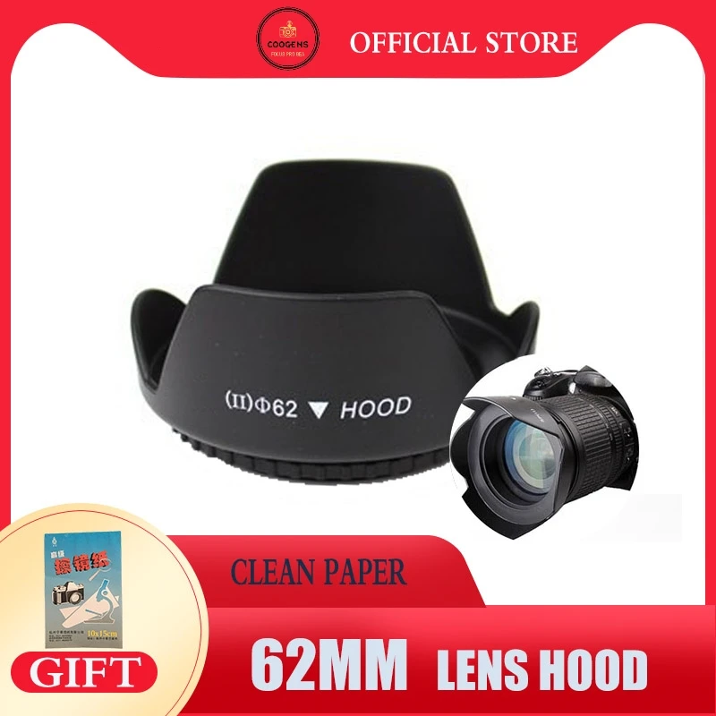 

62 62mm Screwed Flower Lens Hood Protect Camera For Nikon Sony Canon EOS 1300D 1200D 800D 760D 750D 700D 650D 600D 100D 80D 70D