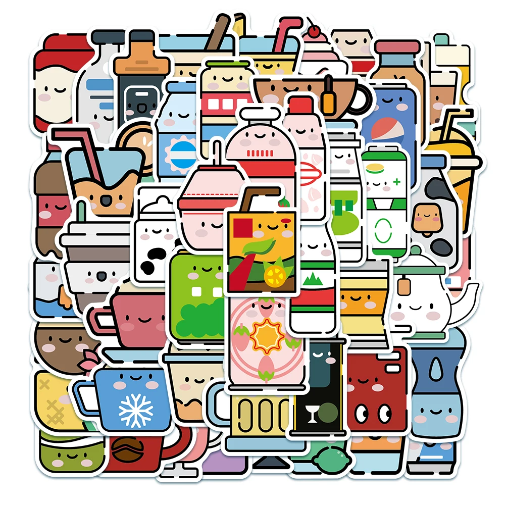 50pcs Cute Cartoon Drinks Stickers Pack For Luggage Laptop Phone Skateboard Waterproof Graffiti Bicycle Car Decals Kids Toy
50pcs Cute Cartoon Drinks Stickers Pack For Luggage Laptop Phone Skateboard Waterproof Graffiti Bicycle Car Decals Kids Toy
