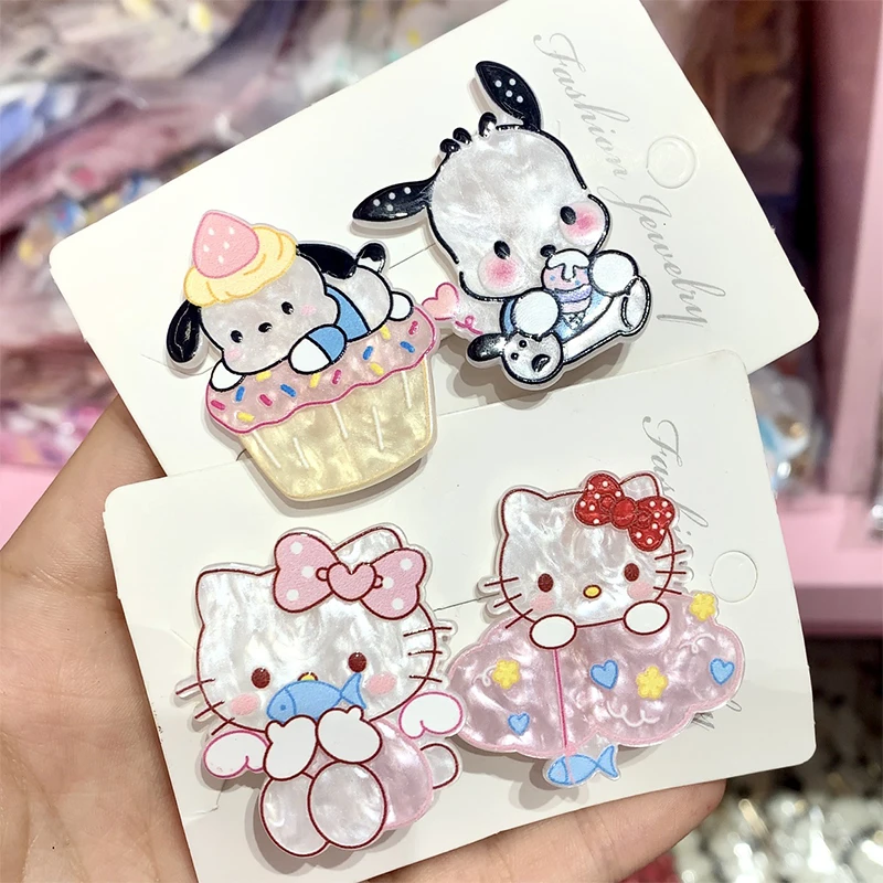 Hello Kitty Anime Kawaii Sanrio Hairpin Ins Girly Heart Student Cute Pochacco Cartoon Seaside Clip Headband Gifts for Girls
Hello Kitty Anime Kawaii Sanrio Hairpin Ins Girly Heart Student Cute Pochacco Cartoon Seaside Clip Headband Gifts for Girls