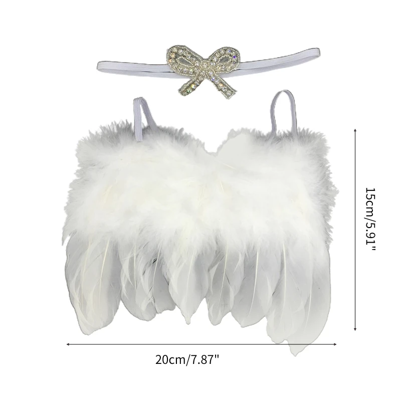 2Pcs Baby Photoshoot Angel Costume Wing Bow Headband Photo Posing Accessories Photography Clothes Newborn Shower Gift 45BF
2Pcs Baby Photoshoot Angel Costume Wing Bow Headband Photo Posing Accessories Photography Clothes Newborn Shower Gift 45BF