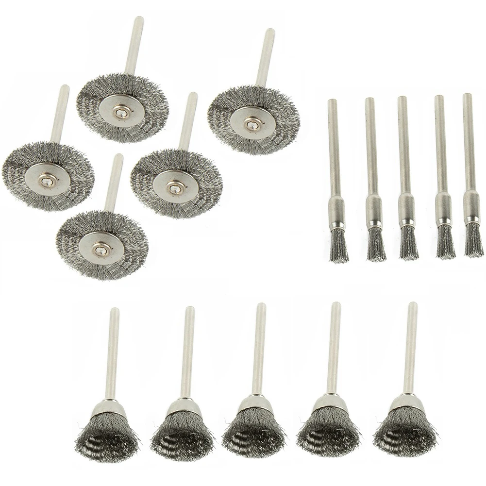 15pcs Wire Wheel Brushes Rust Removal Tool Grinder Rotary Tools Drill Bit Stainless Steel Hand Tools Accessories
15pcs Wire Wheel Brushes Rust Removal Tool Grinder Rotary Tools Drill Bit Stainless Steel Hand Tools Accessories