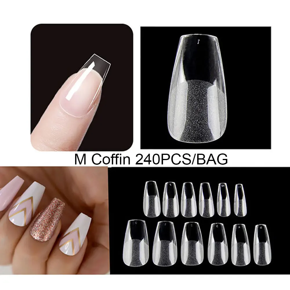 240Pcs Full Cover False Nails Tips Coffin Square Almond Press On Nail Extension Fake Nails Tips Gel X
240Pcs Full Cover False Nails Tips Coffin Square Almond Press On Nail Extension Fake Nails Tips Gel X