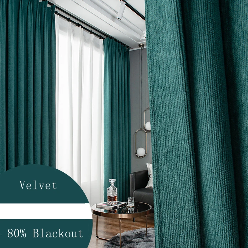 Solid Color Chenille Velvet Curtains Living Room Thickened Blackout Flannel Bedroom Curtains
Solid Color Chenille Velvet Curtains Living Room Thickened Blackout Flannel Bedroom Curtains