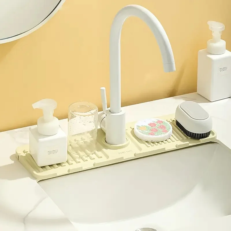 1pc Faucet Drain Mat Free Cutting Hand Washing Table Mat Kitchen Anti Splash Silicone Water Control Drain Mat Kitchen Supplies
1pc Faucet Drain Mat Free Cutting Hand Washing Table Mat Kitchen Anti Splash Silicone Water Control Drain Mat Kitchen Supplies