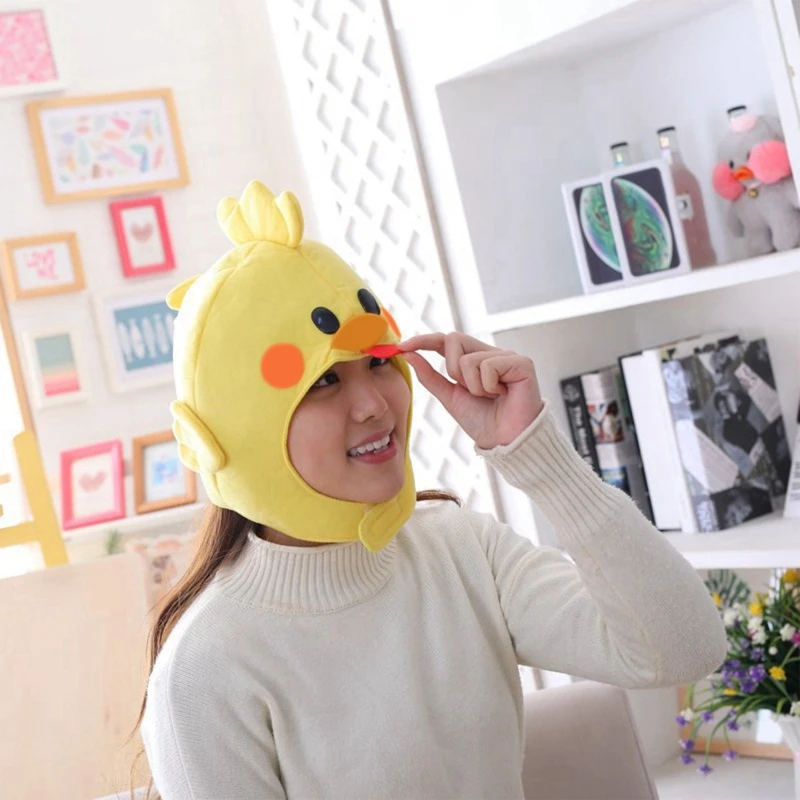 Novelty Funny Cartoon Chicken Animal Plush Hat Stuffed Toy Full Headgear Cosplay Costume Festival Party Photo Props
Novelty Funny Cartoon Chicken Animal Plush Hat Stuffed Toy Full Headgear Cosplay Costume Festival Party Photo Props