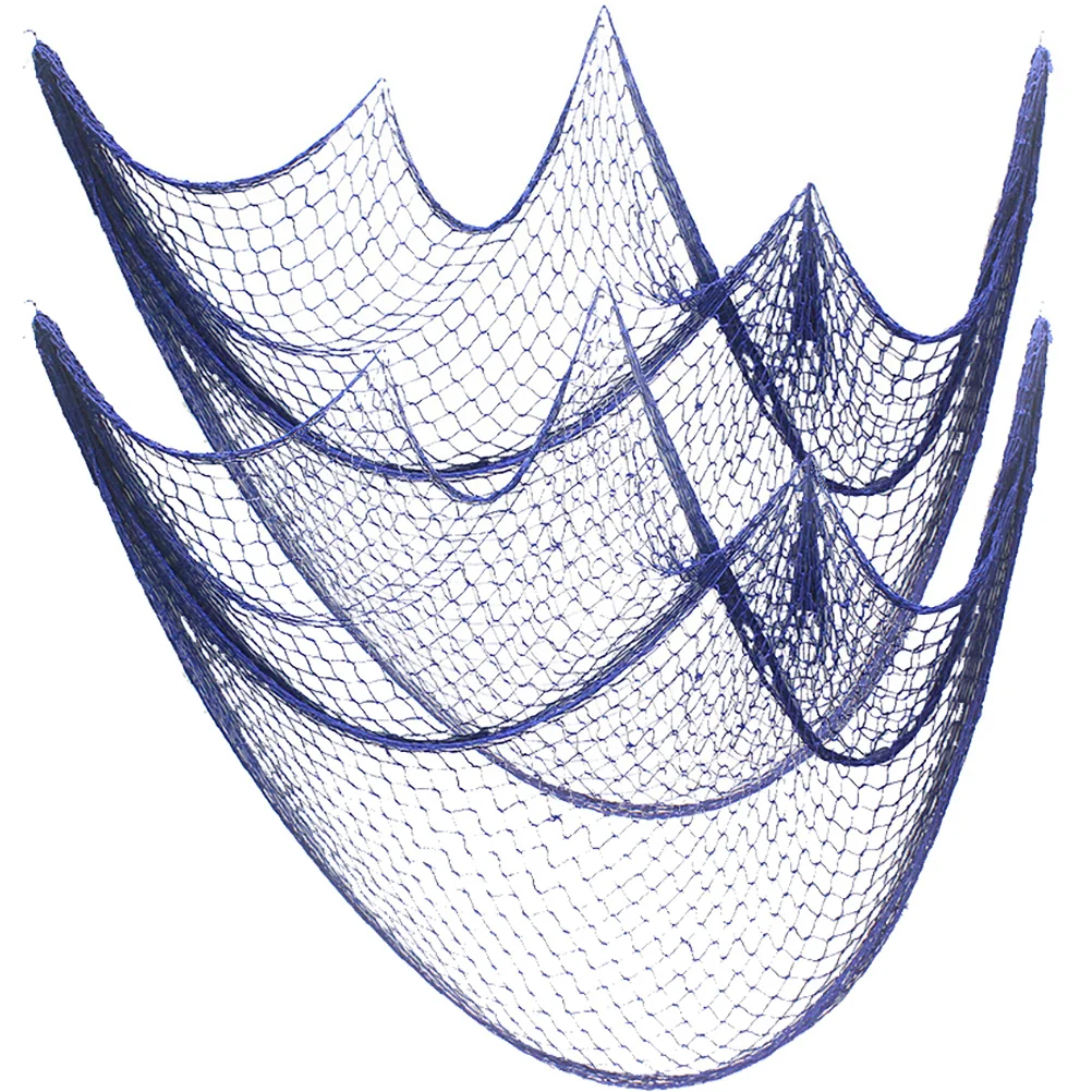 2 Pcs Fishnet Decoration Bedroom Decore Beach Theme Bathroom Household Coastal Wall Cotton Rope Office
2 Pcs Fishnet Decoration Bedroom Decore Beach Theme Bathroom Household Coastal Wall Cotton Rope Office