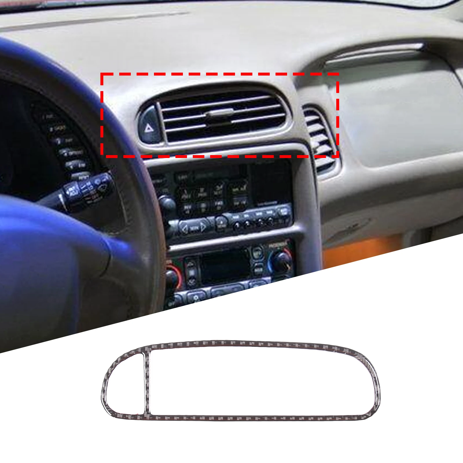 Soft Carbon Fiber Car Central Control Air Outlet Trim Sticker For Chevrolet Corvette C5 1998-2004 Car Accessories
Soft Carbon Fiber Car Central Control Air Outlet Trim Sticker For Chevrolet Corvette C5 1998-2004 Car Accessories