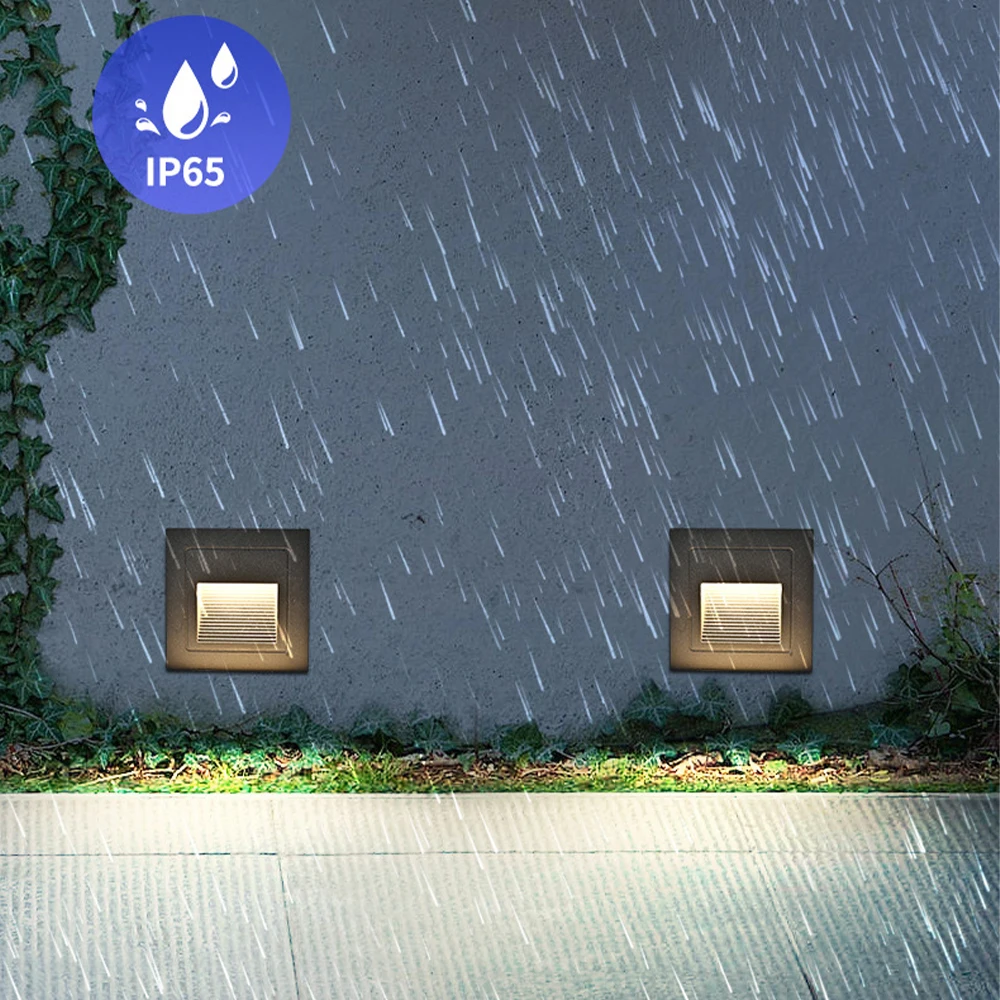 LED Wall Lamps 3W Waterproof Corridor Hallway Corner Step Lights Recessed Balcony Staircase Decorative Kid Room Night Light LED Wall Lamps 3W Waterproof Corridor Hallway Corner Step Lights Recessed Balcony Staircase Decorative Kid Room Night Light