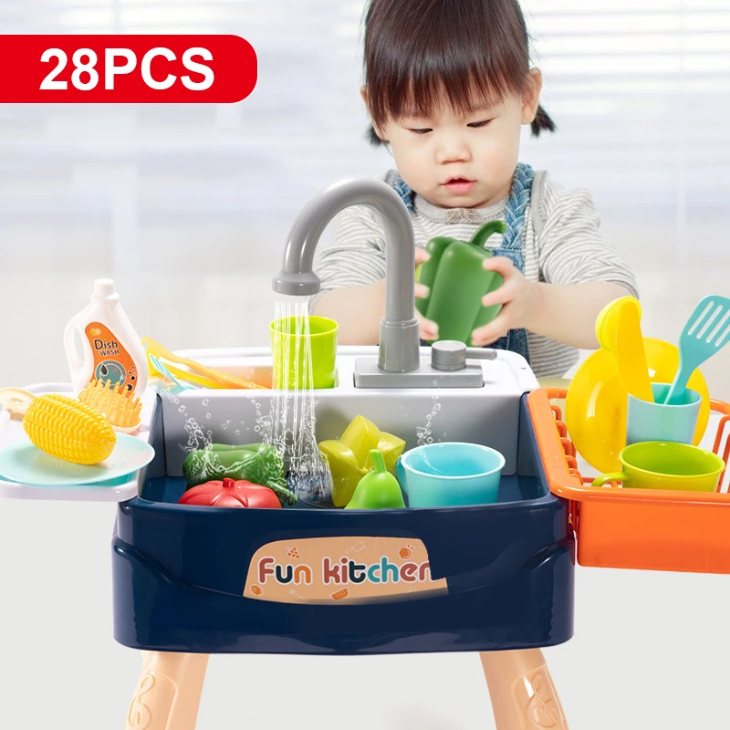 Kids Kitchen Sink Toy Sink Dishwashing Set Toys Pretend Play House Game Children's Simulation Electric Kitchen Dishwasher Toys
Kids Kitchen Sink Toy Sink Dishwashing Set Toys Pretend Play House Game Children's Simulation Electric Kitchen Dishwasher Toys
